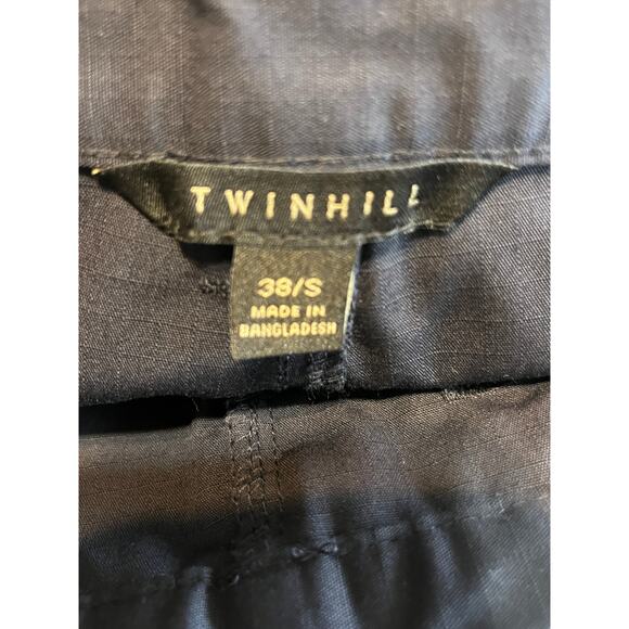 Twinhill Men Blue Cargo Work Pants RipStop Outdoor Navy Blue Cotton 38/S New - Picture 5 of 12